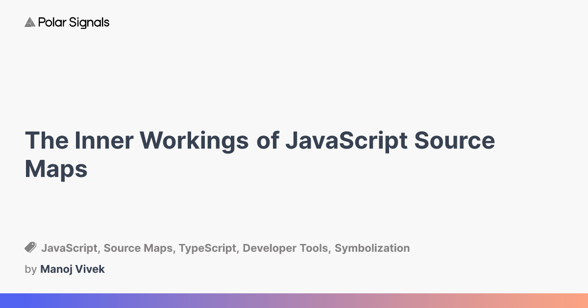How devtools map minified JS code back to your TypeScript source code